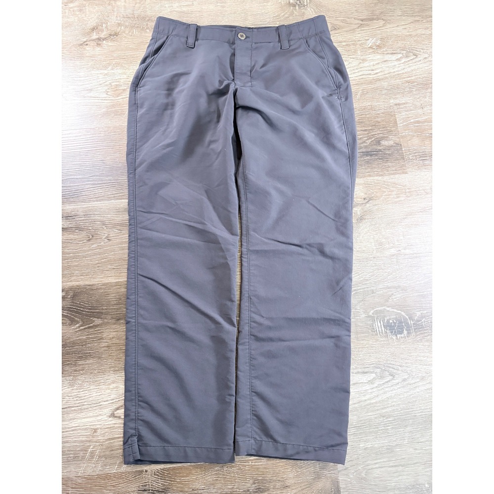 Under Armour Mens Match Play Golf Pants Black Straight Leg 34x30 Performance - Picture 2 of 9